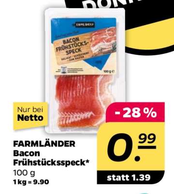 FARMLÄNDER Bacon Frühstücksspeck