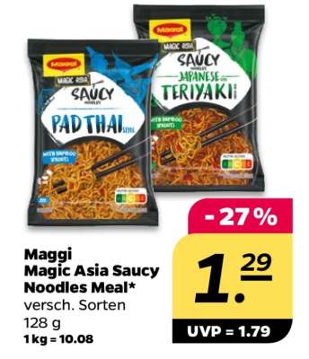 Maggi Magic Asia Saucy Noodles Meal