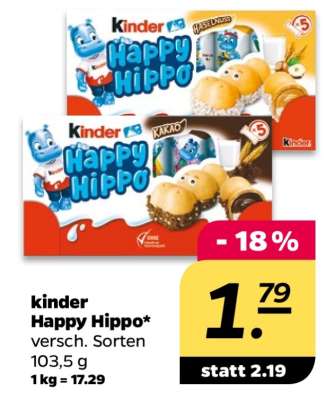 kinder Happy Hippo*