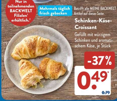 Schinken- Käse-Croissant