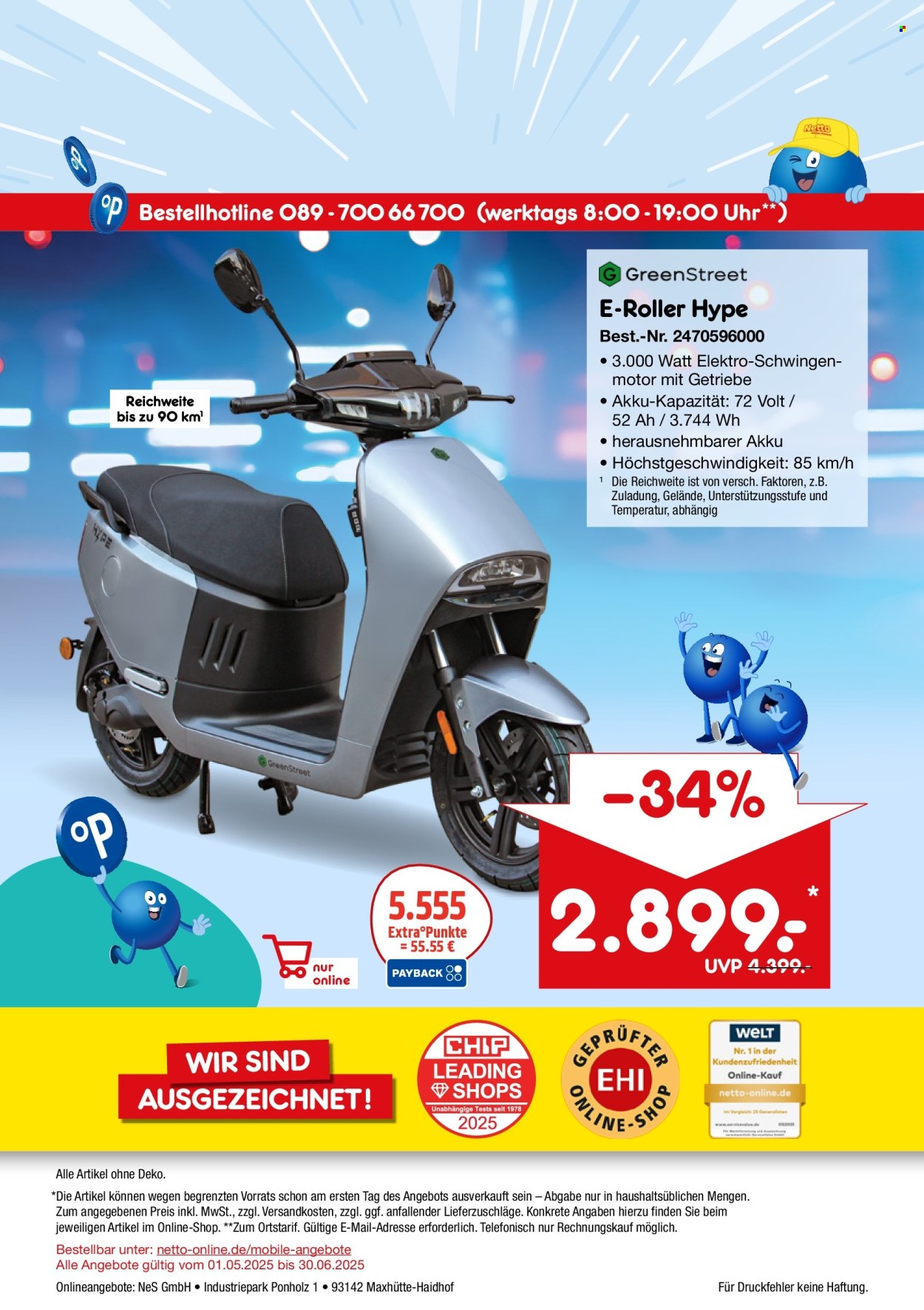 Netto Marken-Discount Prospekte  - 1.05.2025 - 30.06.2025. Seite 1