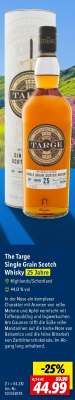The Targe Single Grain Scotch Whisky 25 Jahre