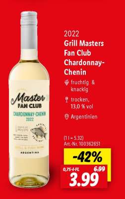 Grill Masters Fan Club Chardonnay-Chenin