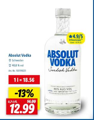 Absolut Vodka*