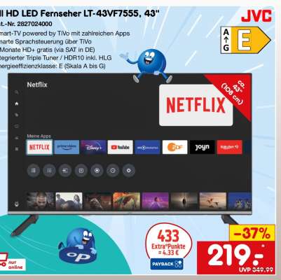 Full HD LED Fernseher LT-43VF7555, 43"