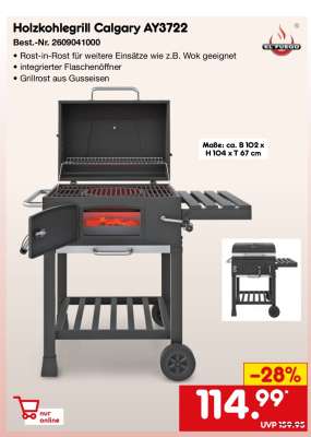 Holzkohlegrill Calgary AY3722