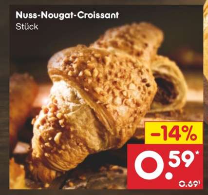 Nuss-Nougat-Croissant