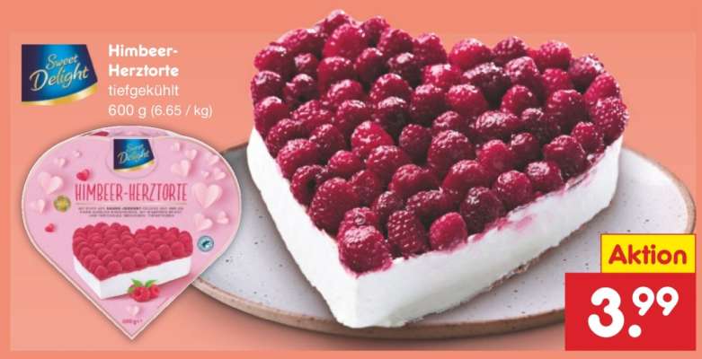 Himbeer-Herztorte