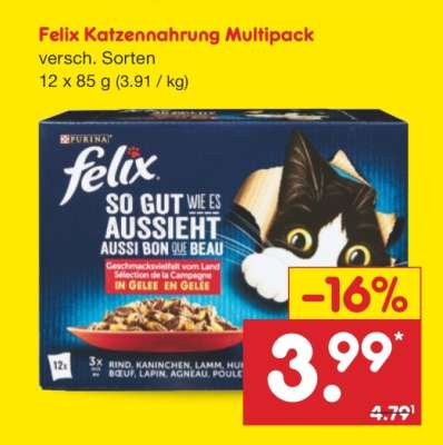 Felix Katzennahrung Multipack