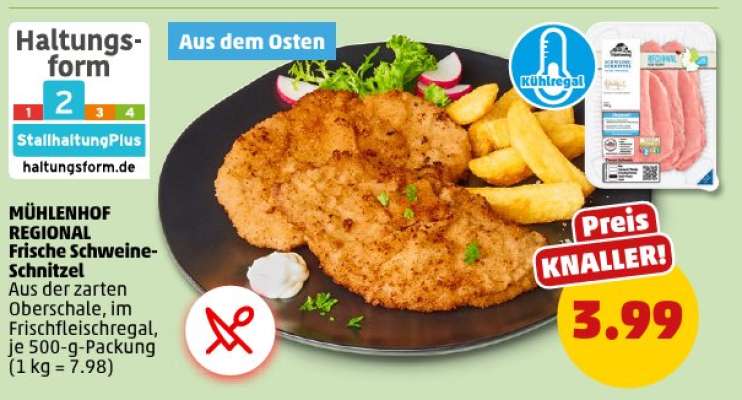 MÜHLENHOF REGIONAL Frische Schweine-Schnitzel