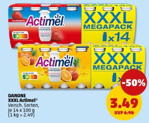 DANONE XXXL Actimel