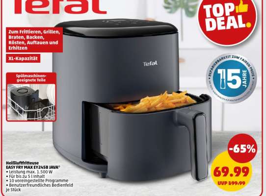Heißluftfritteuse EASY FRY MAX EZ45B8 JAVA
