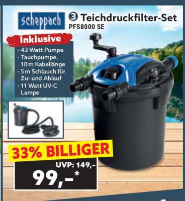 Teichdruckfilter-Set PFS8000 SE