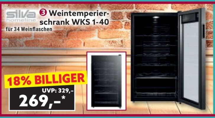 Weintemperierschrank WKS 1-40