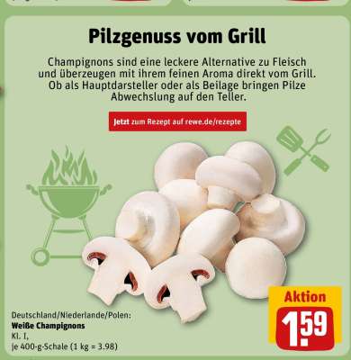 Weiße Champignons