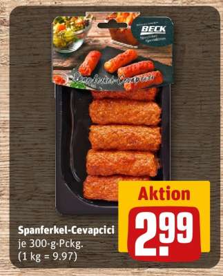 Spanferkel-Cevapcici
