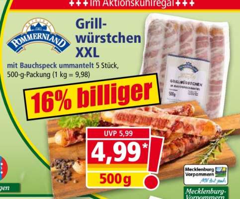 Grillwürstchen XXL