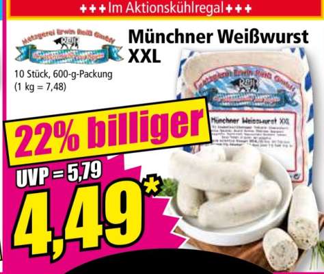 Münchner Weißwurst XXL