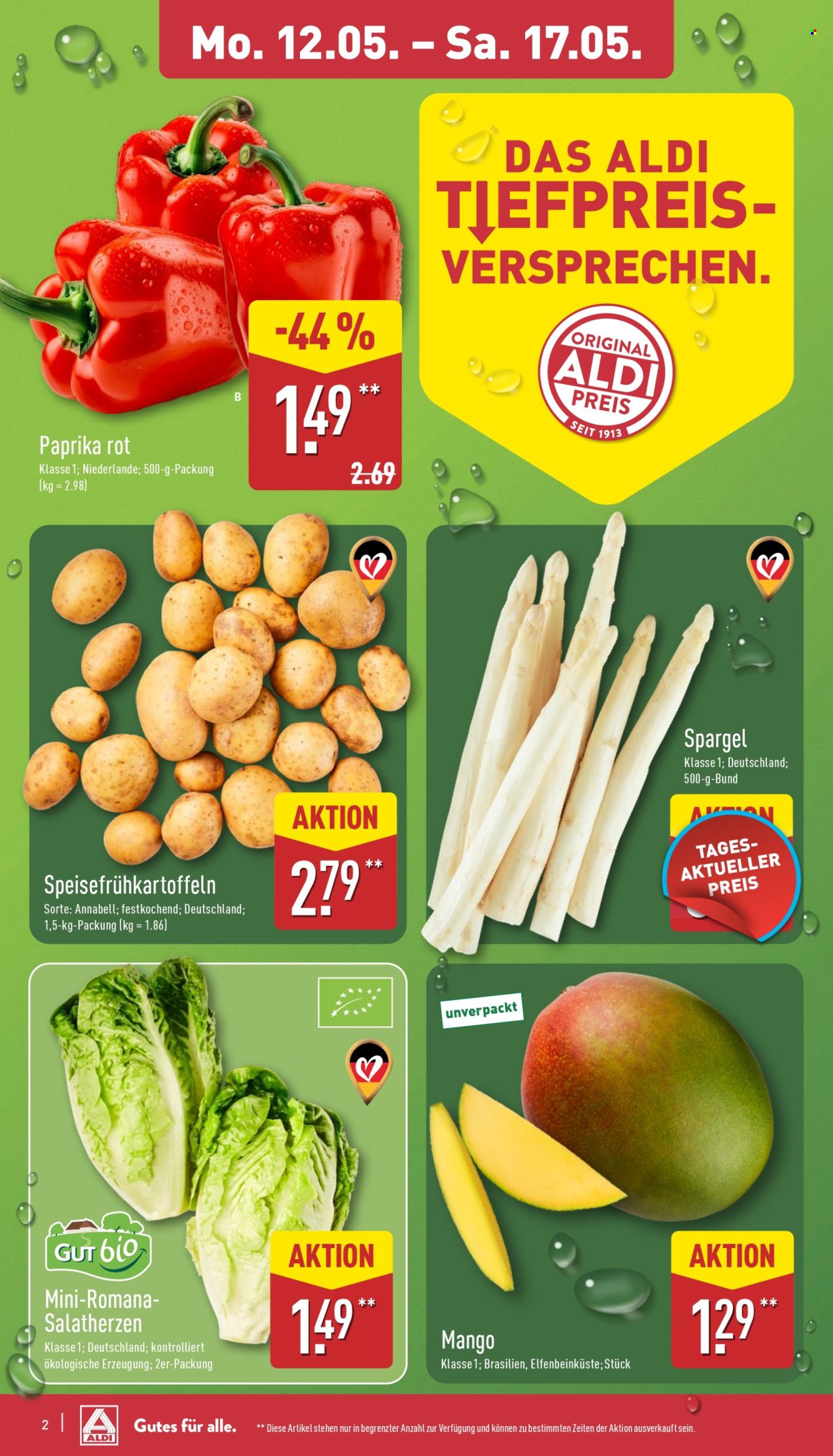 ALDI Nord Prospekte  - 12.05.2025 - 17.05.2025. Seite 1