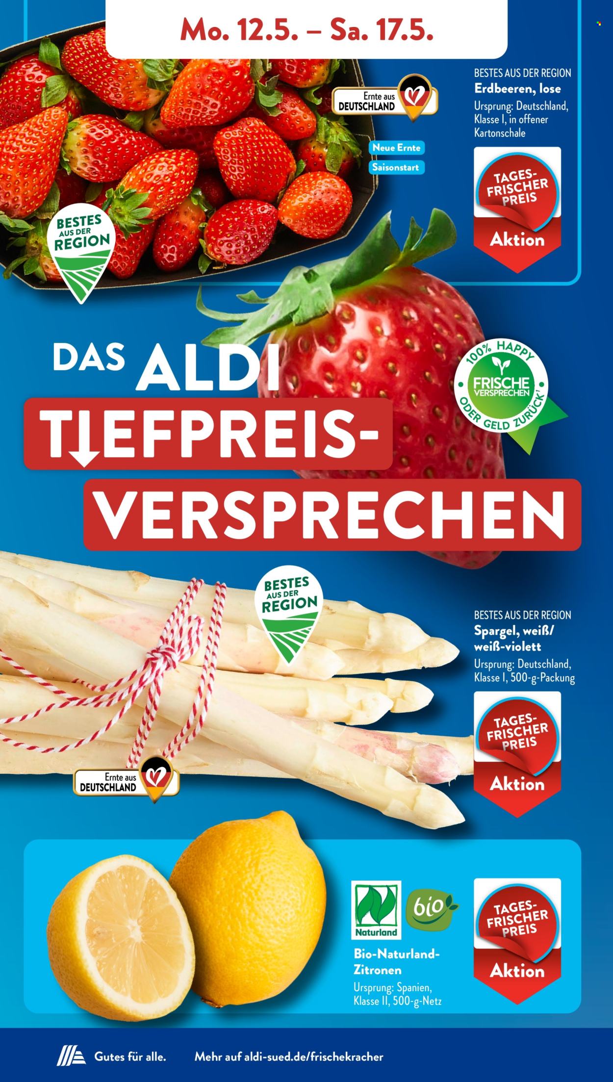 ALDI SÜD Prospekte  - 12.05.2025 - 17.05.2025. Seite 1