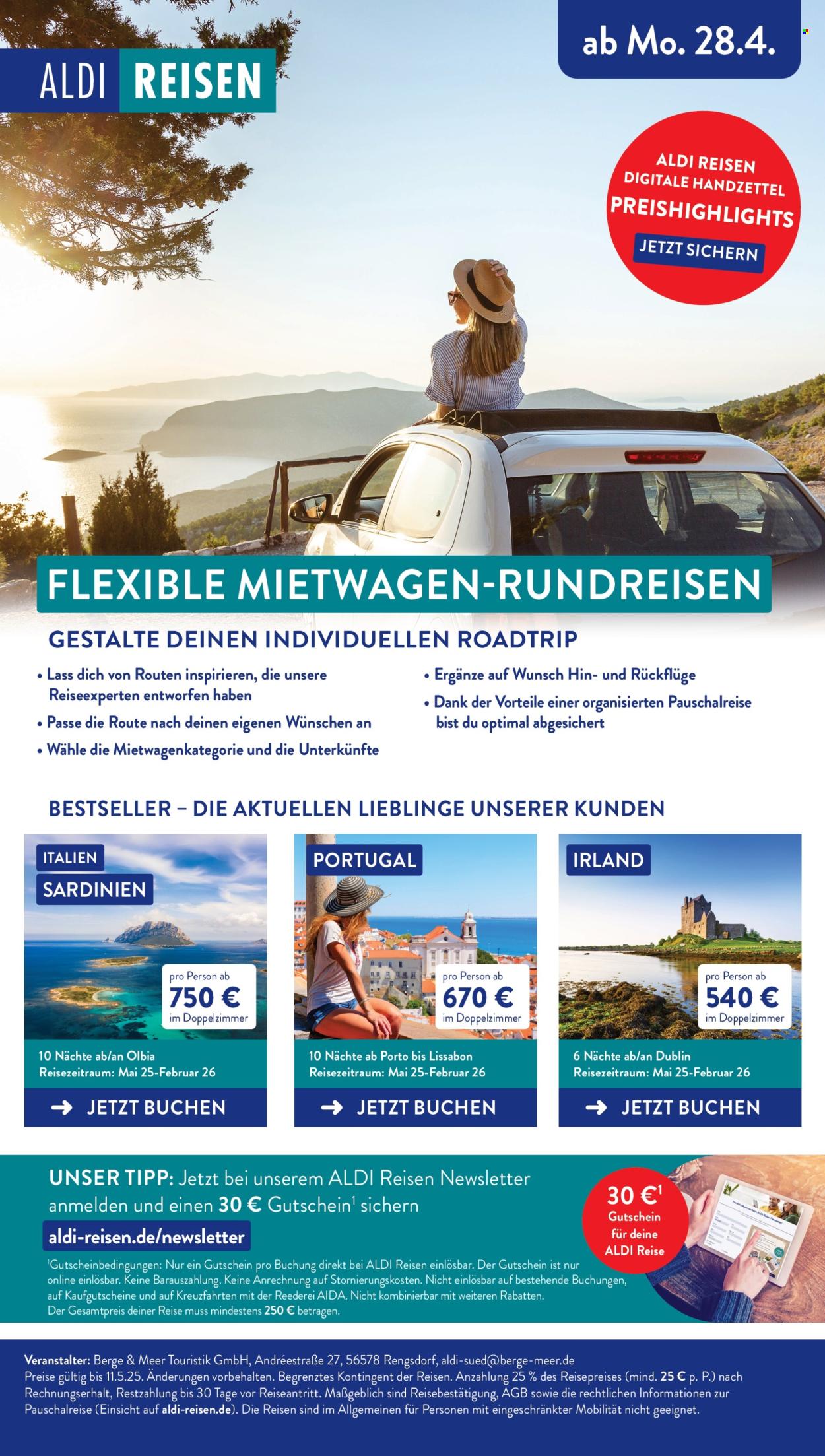 ALDI SÜD Prospekte  - 12.05.2025 - 17.05.2025. Seite 1