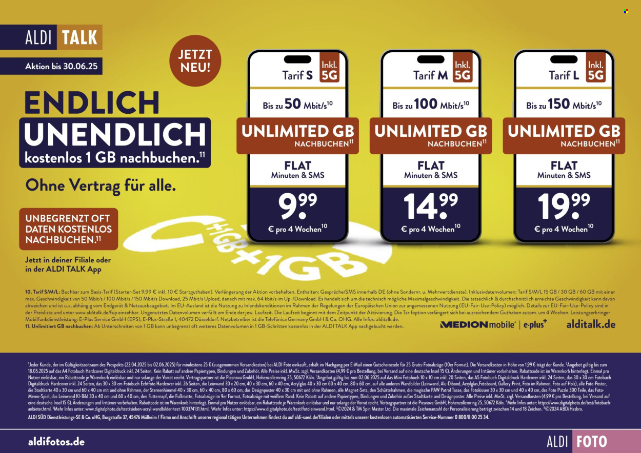ALDI SÜD Prospekte  - 22.04.2025 - 2.06.2025. Seite 1