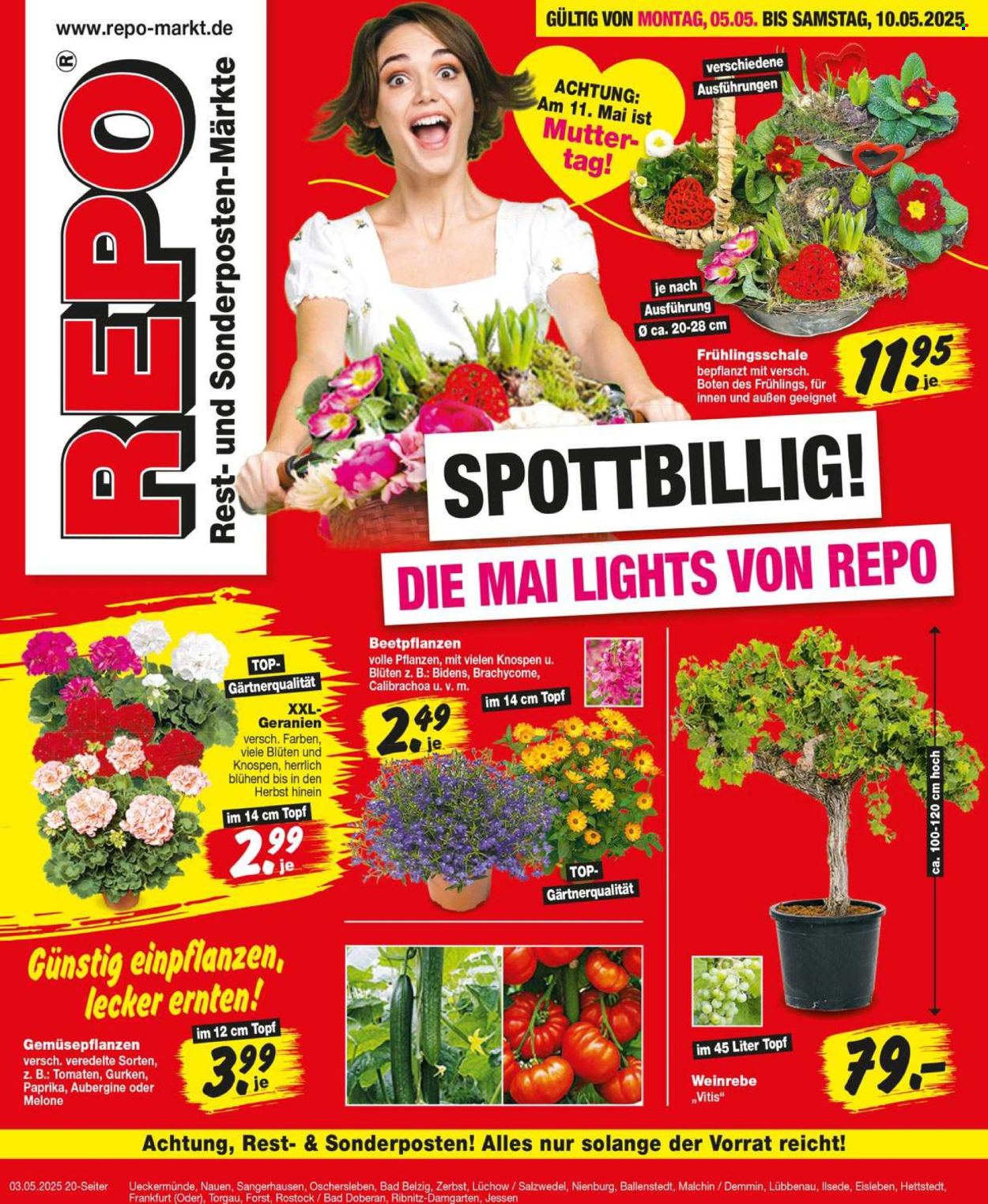 Repo Prospekte  - 5.05.2025 - 10.05.2025. Seite 1