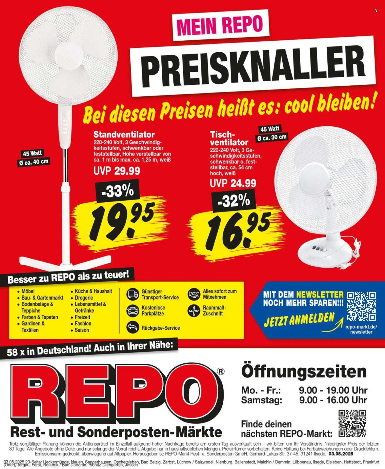 Repo Prospekte  - 5.05.2025 - 10.05.2025. Seite 1