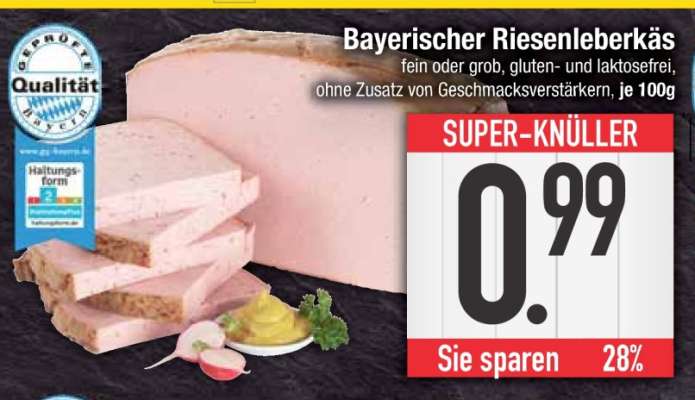 Bayerischer Riesenleberkäs