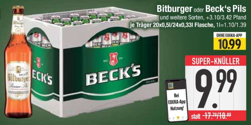 Bitburger oder Beck's Pils