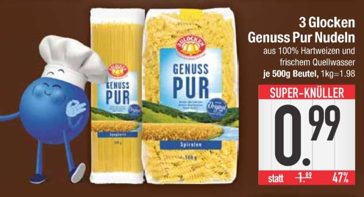 3 Glocken Genuss Pur Nudeln