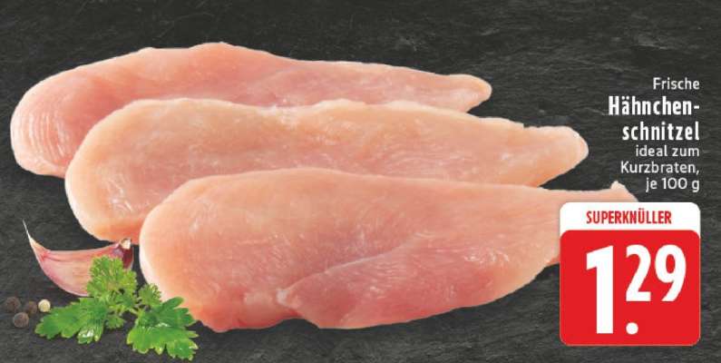 Frische Hähnchenschnitzel