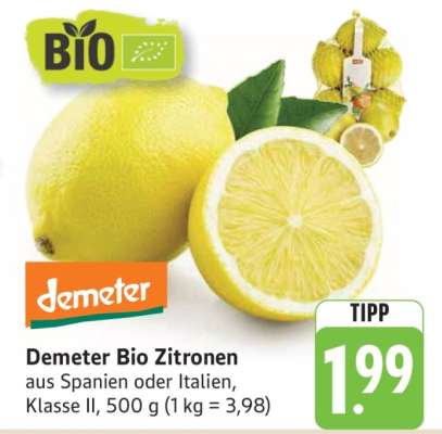 Demeter Bio Zitronen