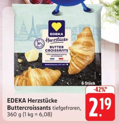 EDEKA Herzstücke Buttercroissants