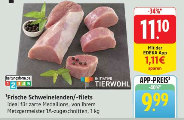 Frische Schweinelenden/-filets