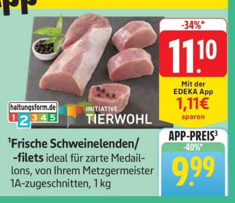 Frische Schweinelenden/-filets