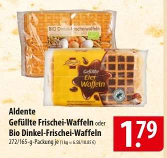 Aldente Gefüllte Frischei-Waffeln oder Bio Dinkel-Frischei-Waffeln