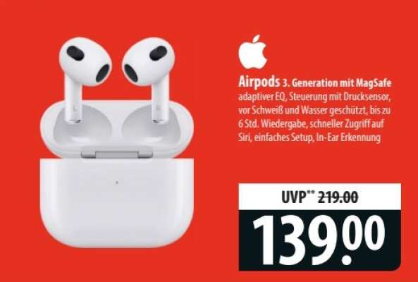 Airpods 3. Generation mit MagSafe