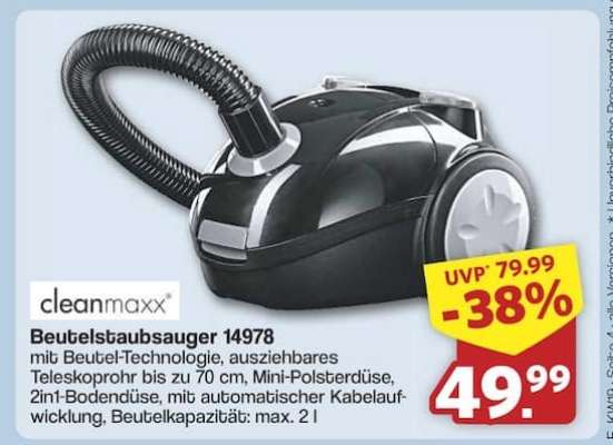 Beutelstaubsauger 14978