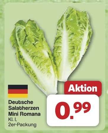 Deutsche Salatherzen Mini Romana