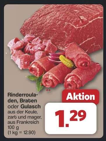 Rinderrouladen, Braten oder Gulasch