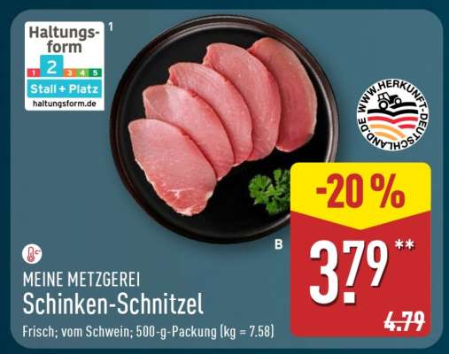 MEINE METZGEREI Schinken­ Schnitzel