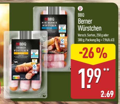 BBQ Berner Würstchen