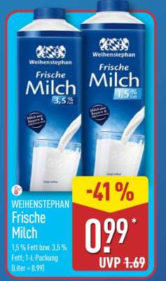 Weihenstephan frische Milch