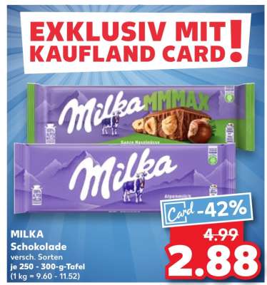 MILKA Schokolade