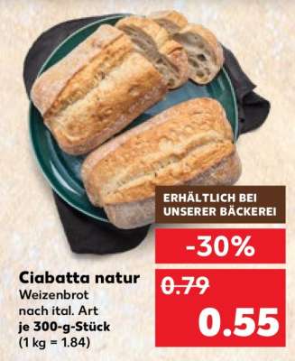 Ciabatta natur