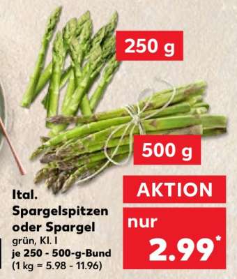 Ital. Spargelspitzen oder Spargel