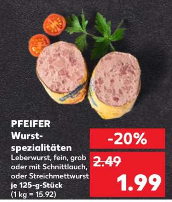 PFEIFER Wurstspezialitäten