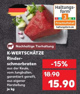 K-WERTSCHÄTZE Rinderschmorbraten