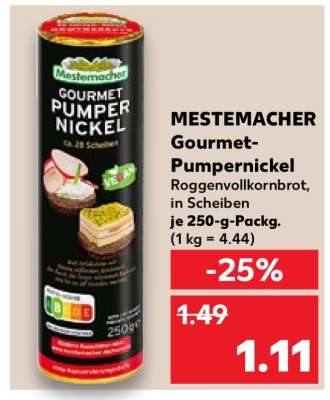 MESTEMACHER Gourmet-Pumpernickel
